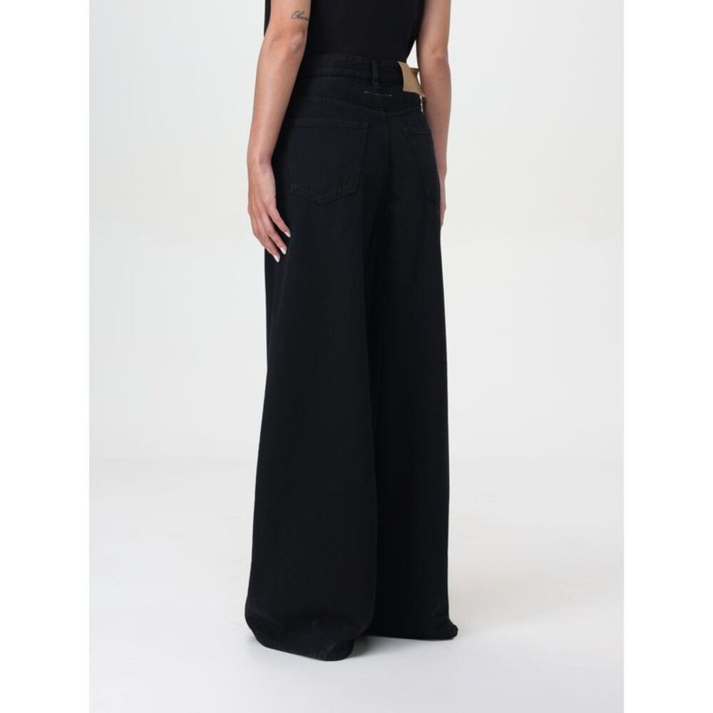 Mm6 Maison Margiela Jeans Woman Black - Picture 3 of 5